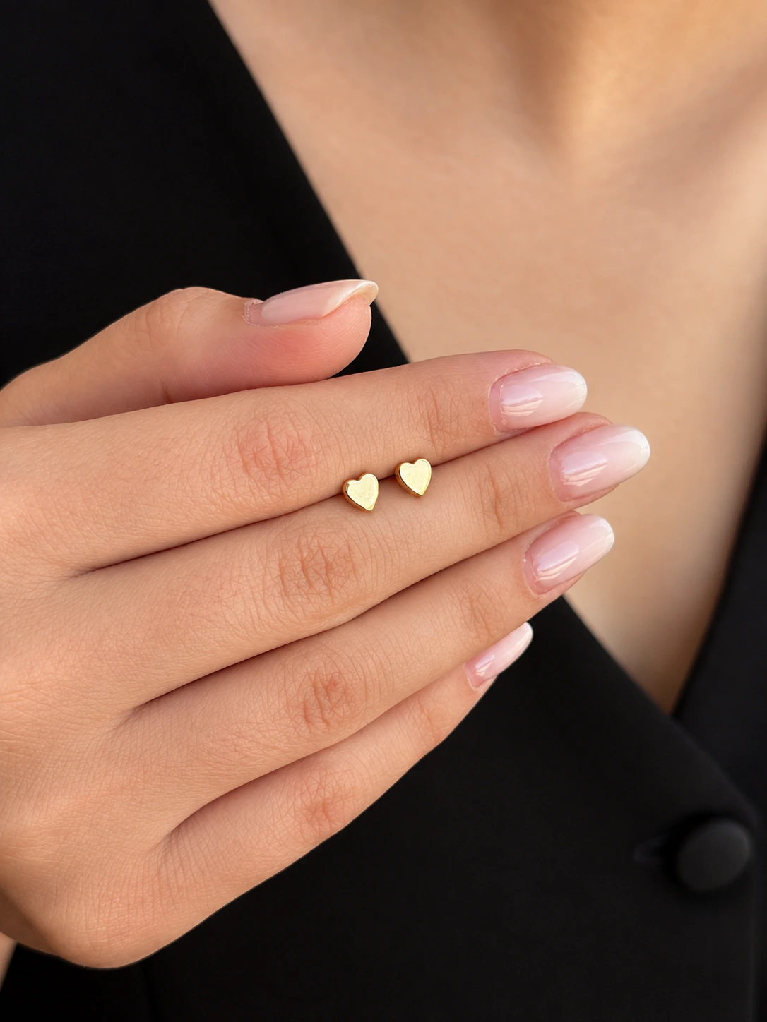 گوشواره میخی قلب سایز متوسط