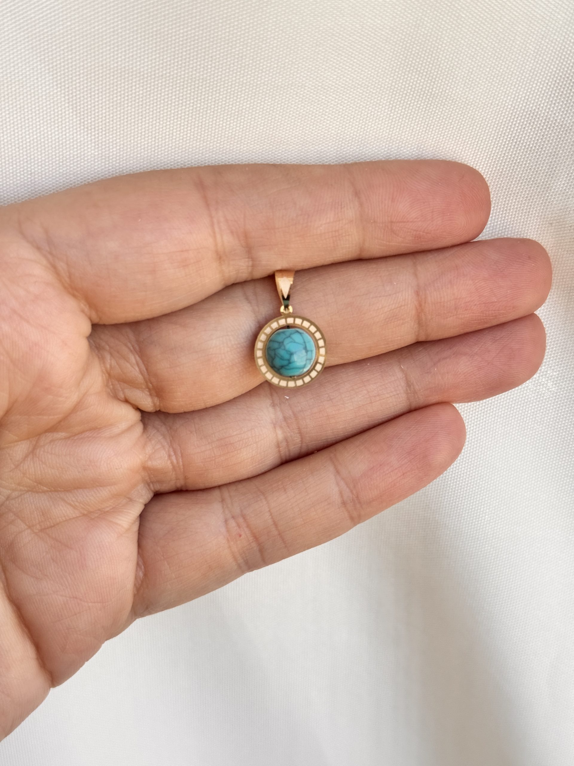 پلاک سواروسکی فیروزه ای